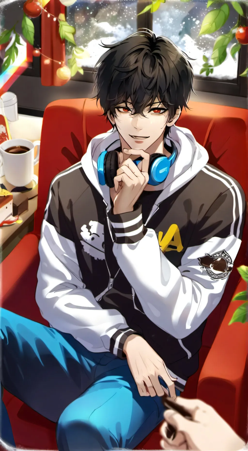 ai character: Kyle♡🎧 background