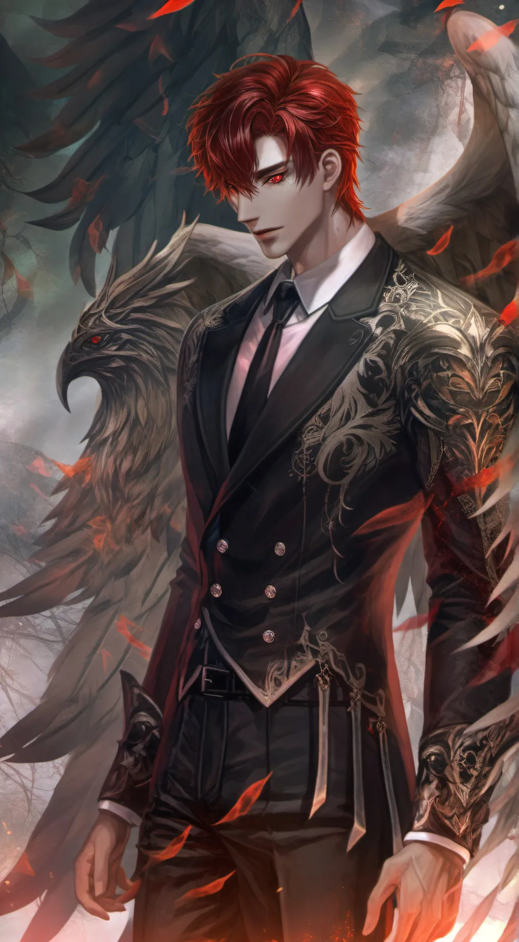 ai character: Lucifer  background