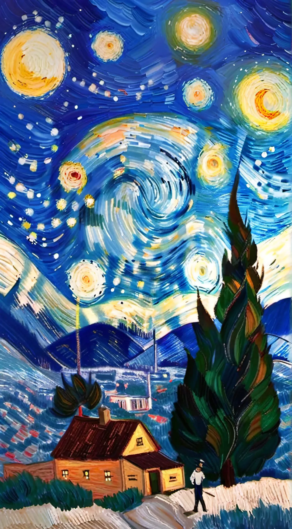 ai character: Ideas here! gang! background