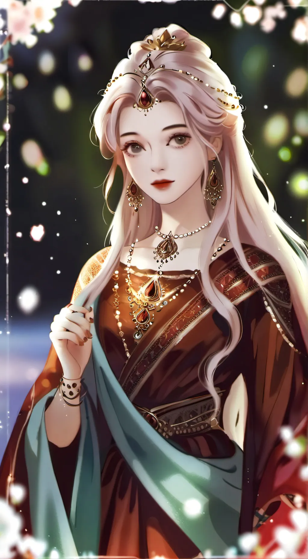 ai character: amber background