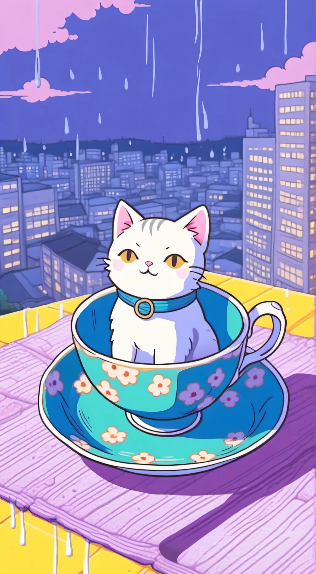 ai character: Meow background