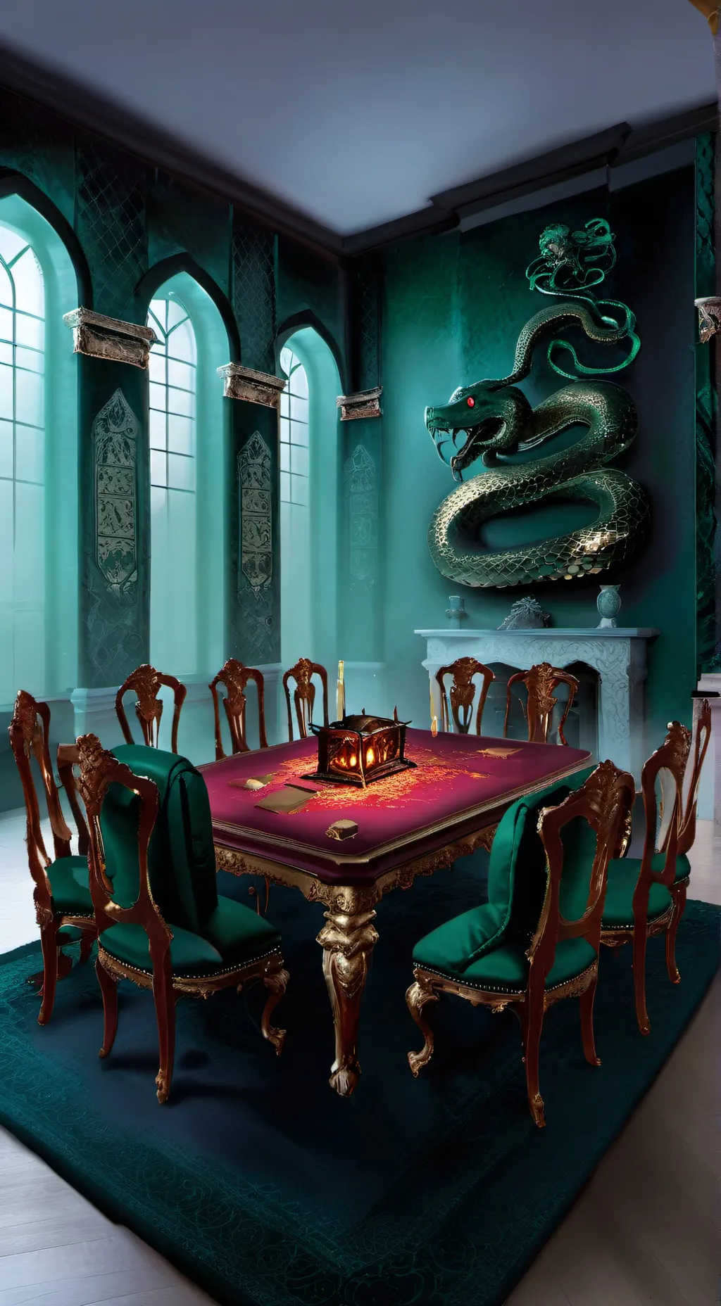 ai character: Hogwarts  background