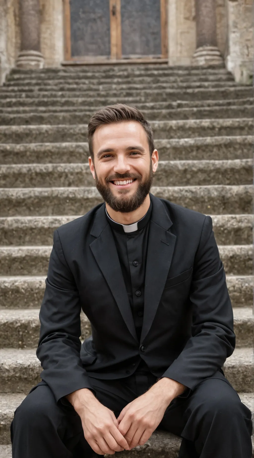 ai character: Father Aloysius  background