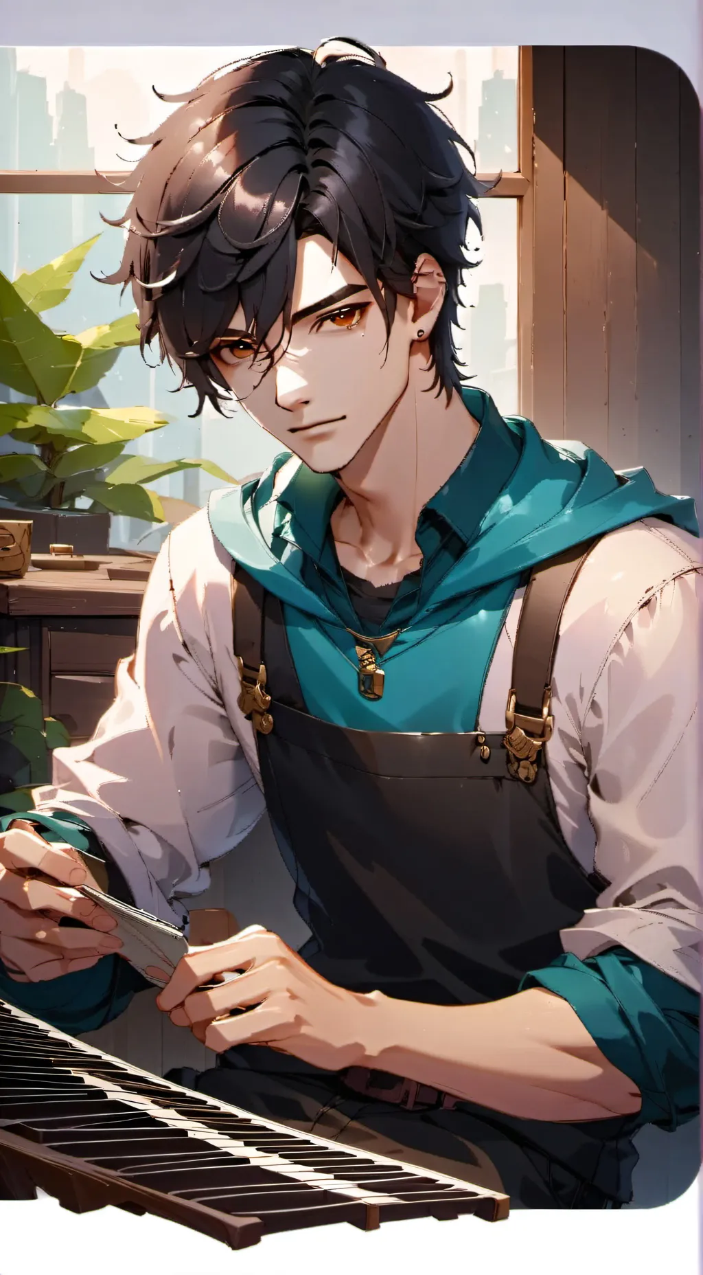 ai character: Miguel  background