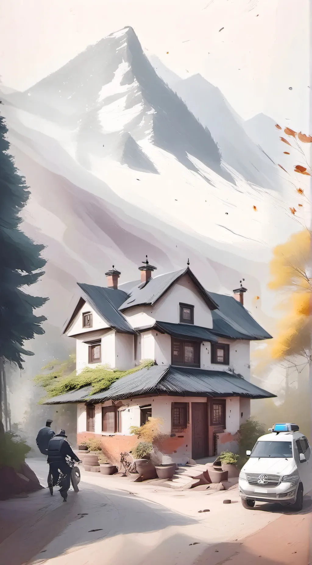 ai character: home lockdown  background