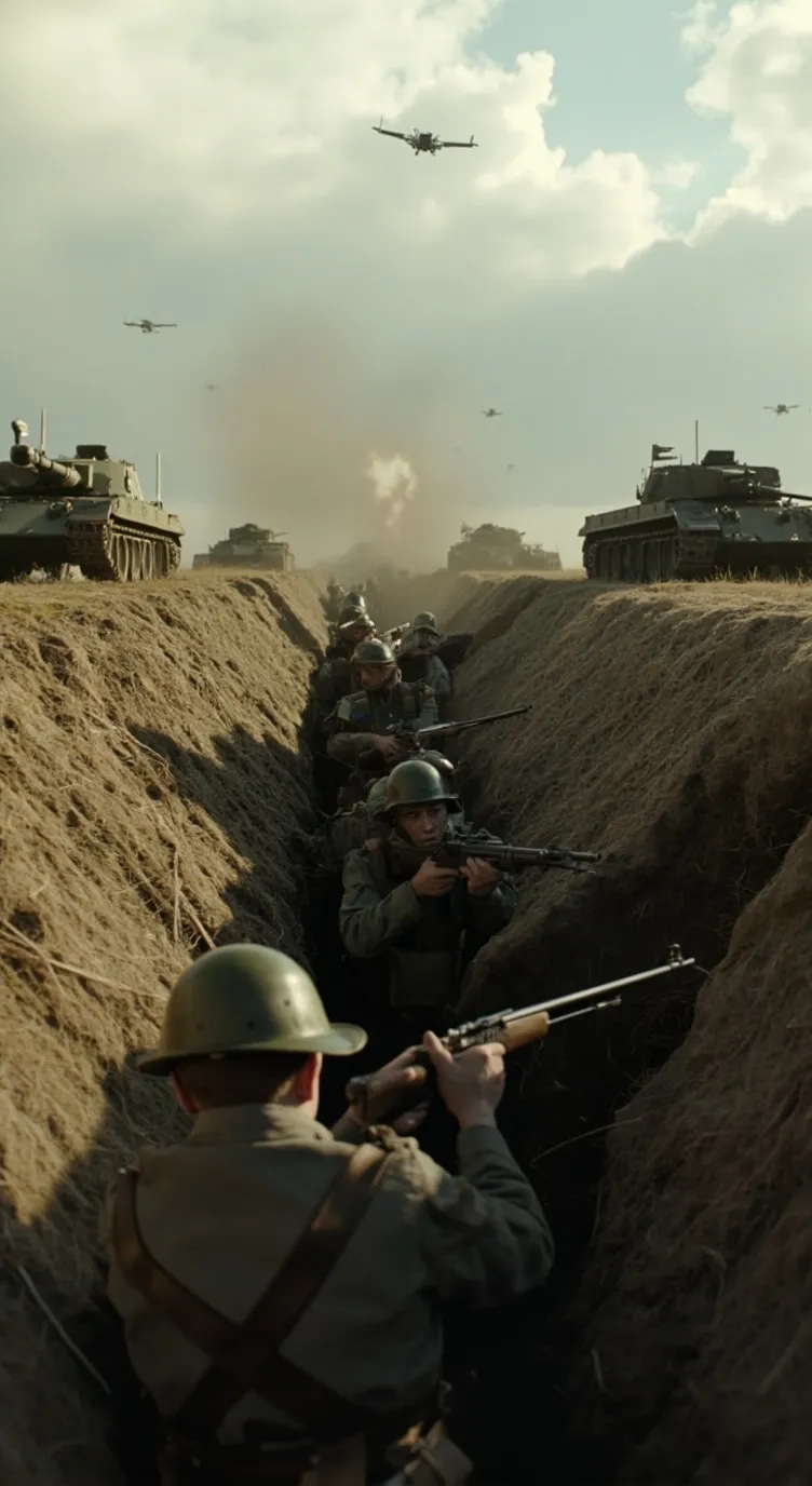 ai character: real battlefield background