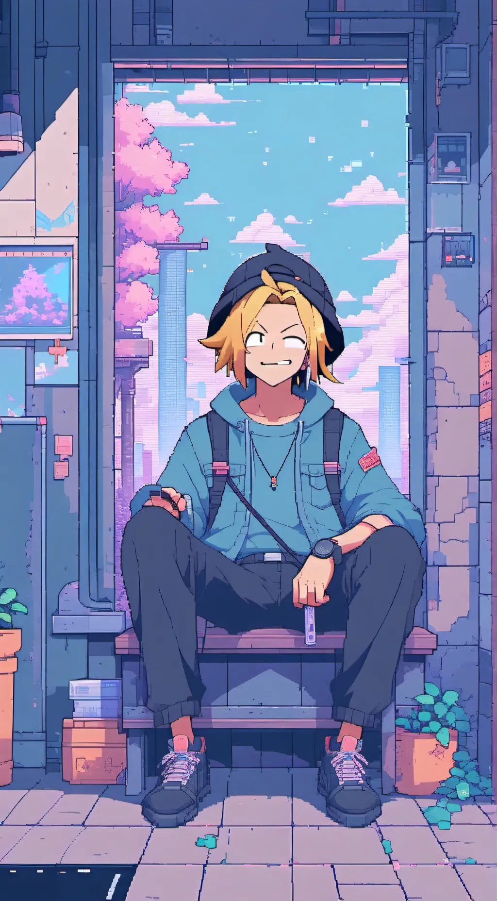 ai character: ⚡️Denki💛 background