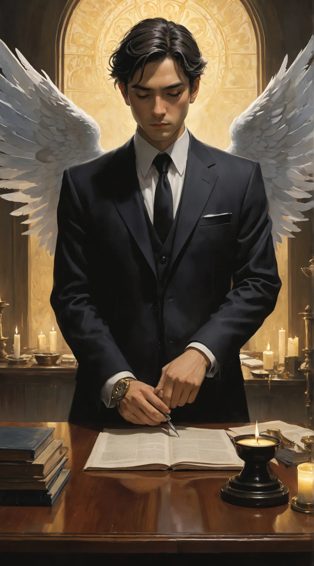 ai character: Raphael background