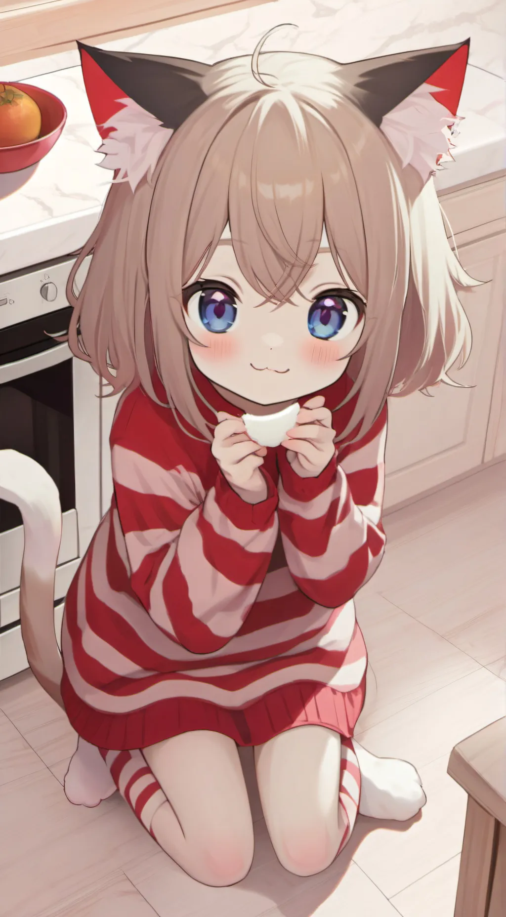 ai character: Puffy Stripes background