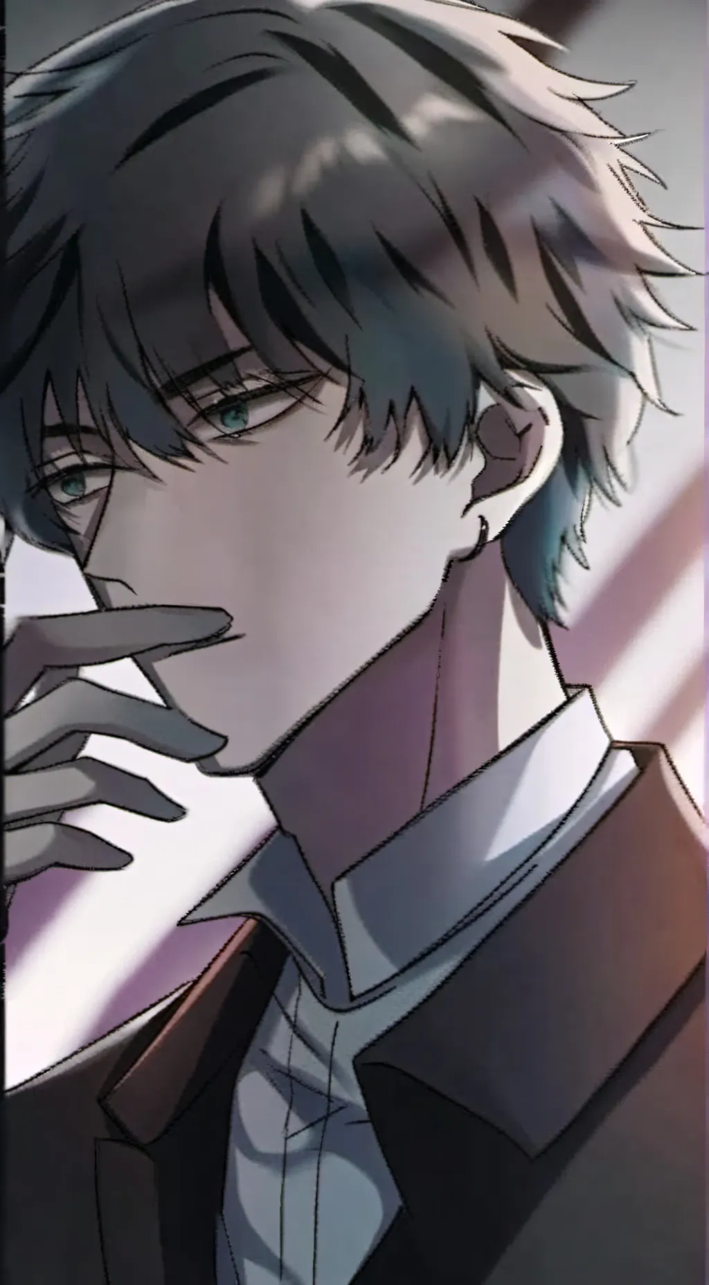 ai character: Asher👀 background