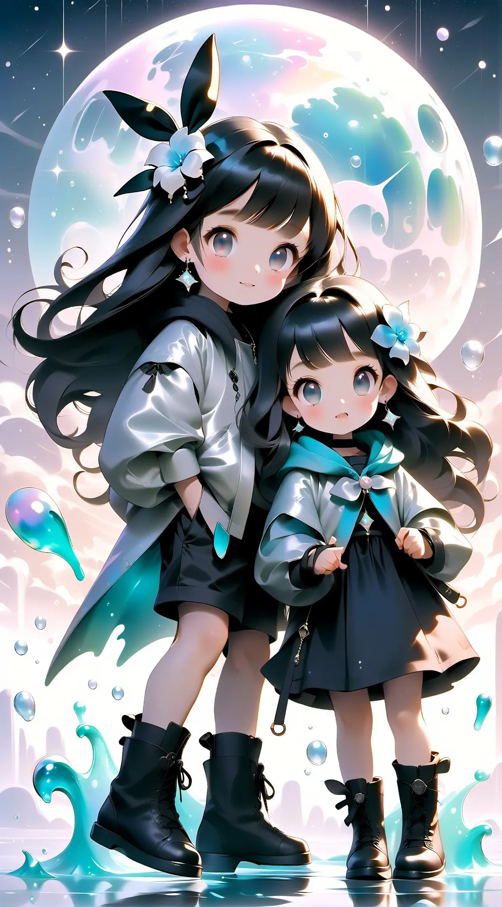 ai character: Kayla and Layla background