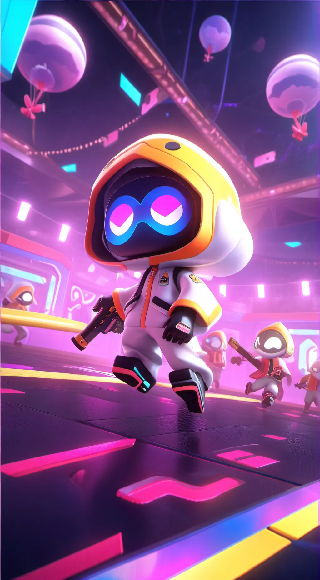 ai character: Squid game  background