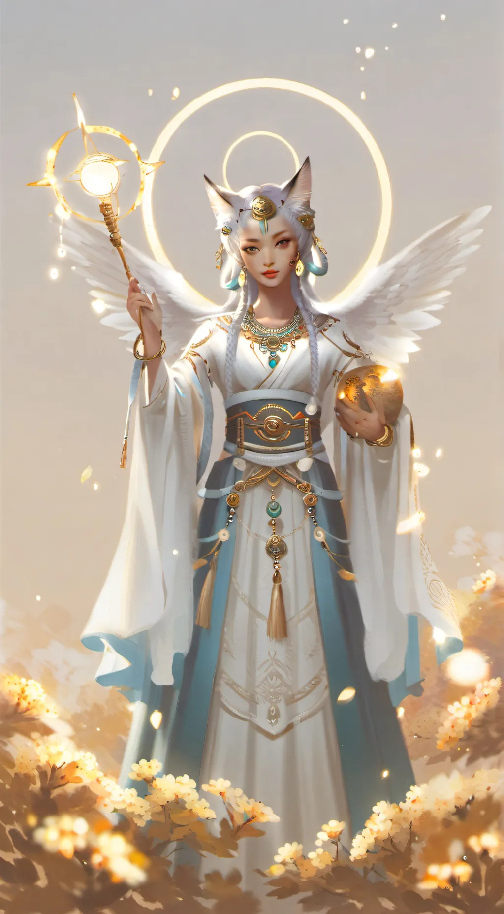 ai character: Nekosama  background