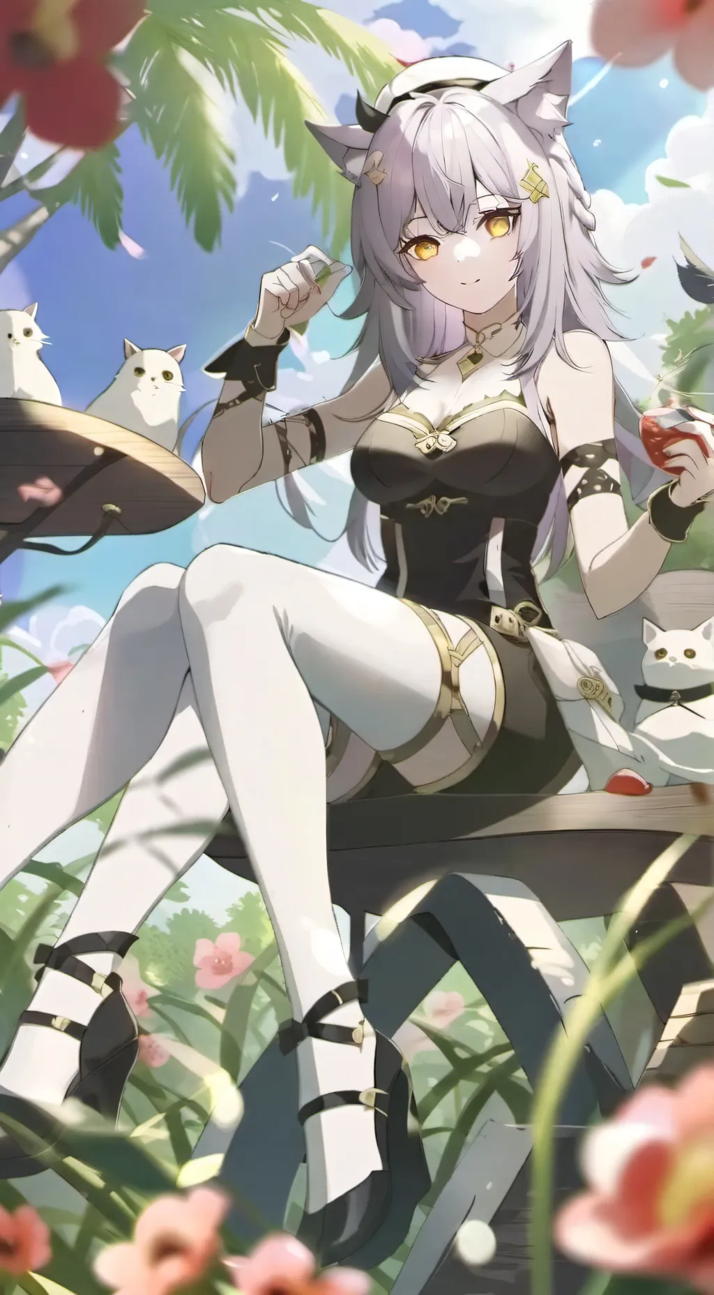 ai character: Cat background