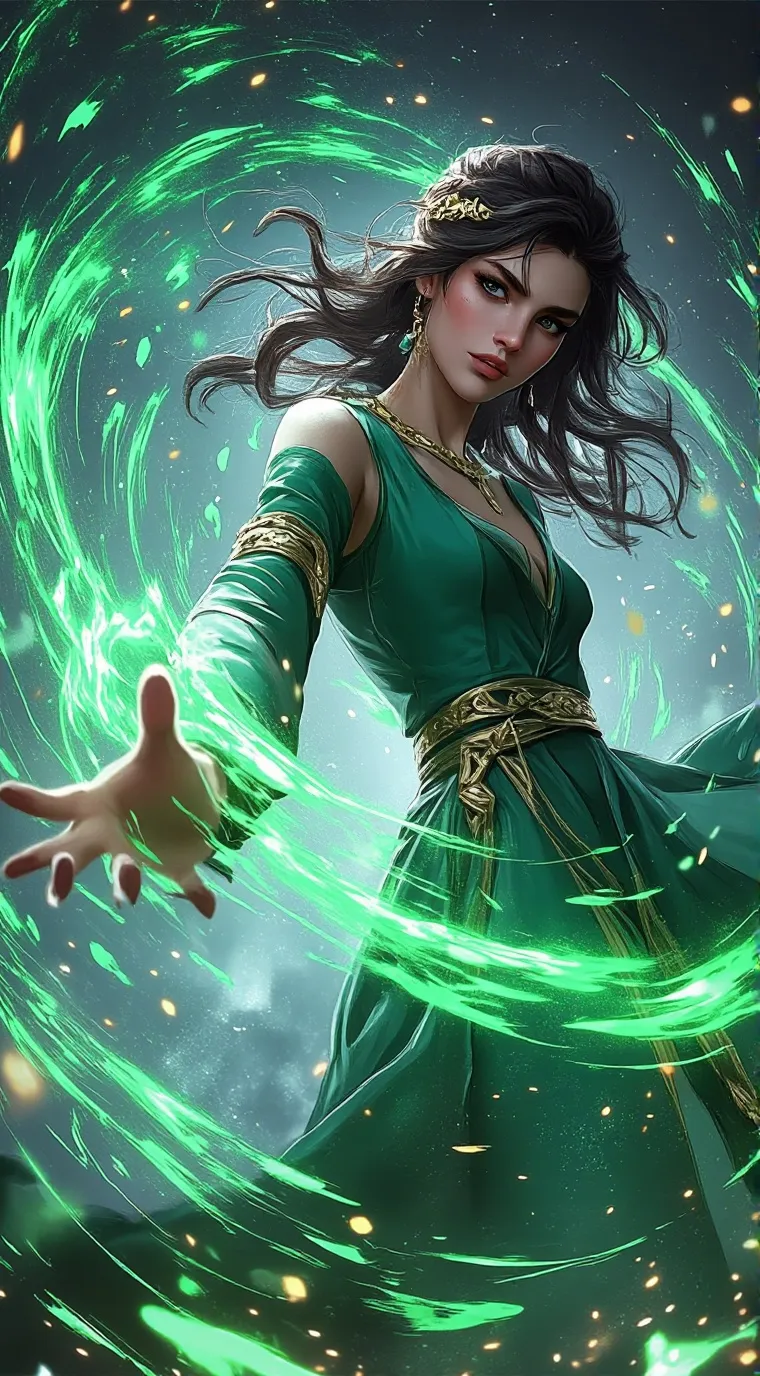 ai character: ambre  background