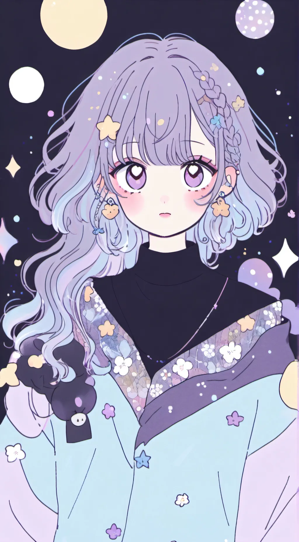 ai character: todoashley🤍❤️🩷💜 background