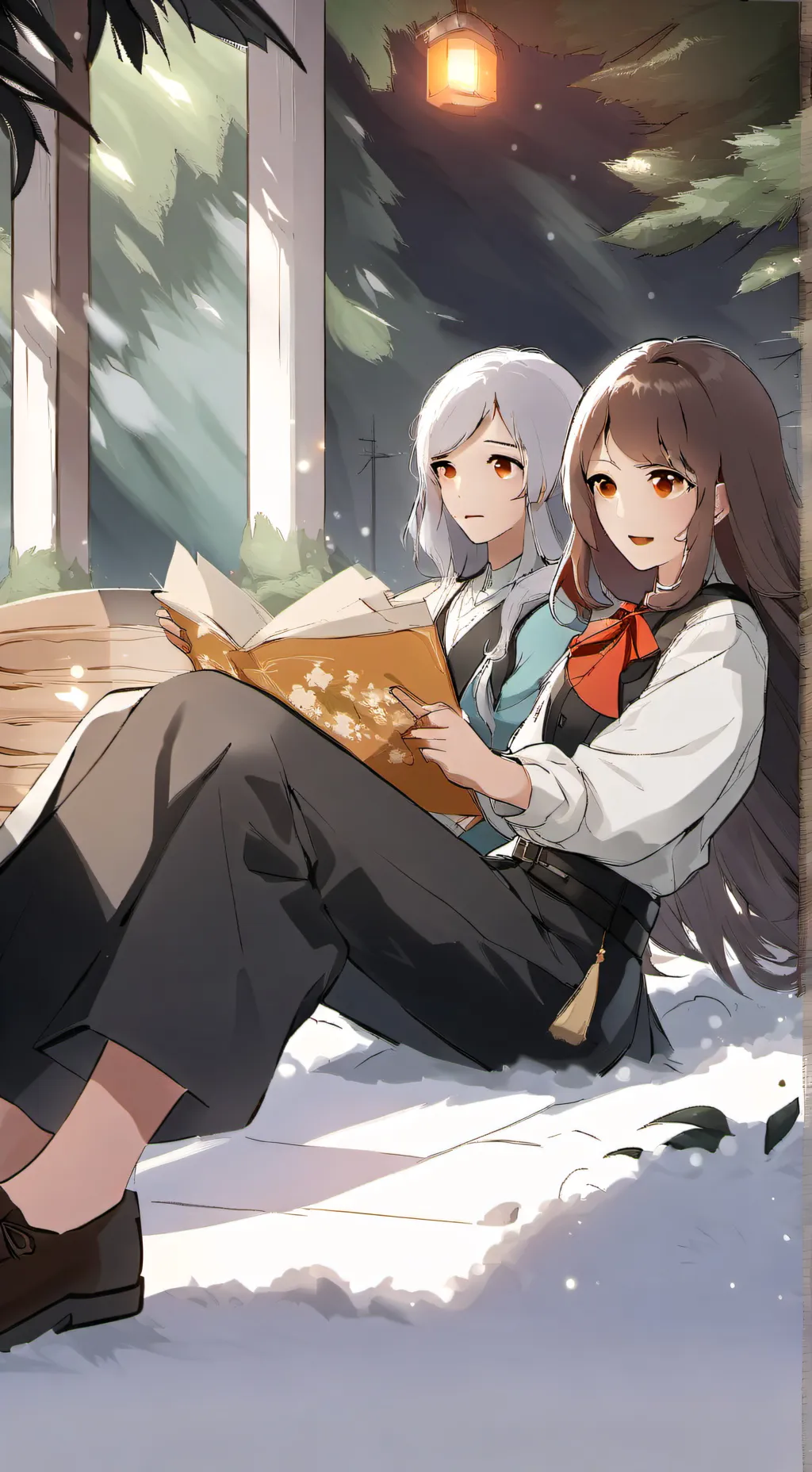 ai character: аня и соня background