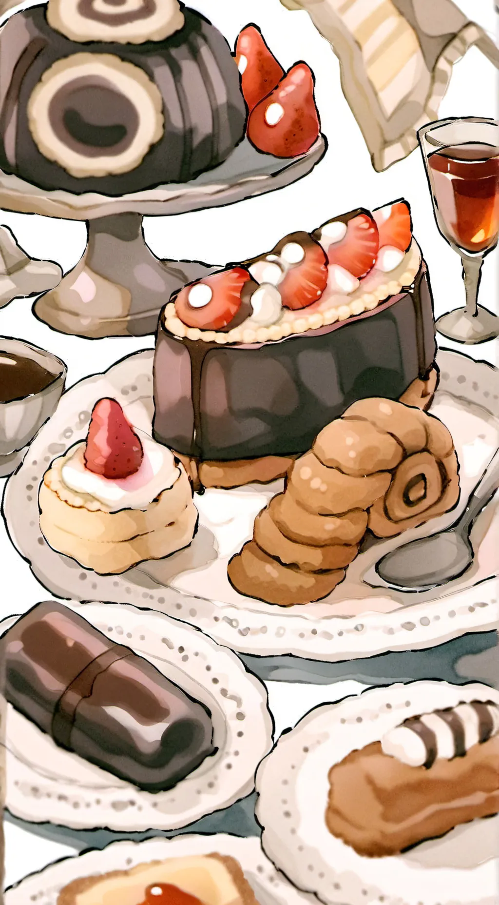 ai character: ❃･༓☾Fruitcake☽༓･❃ background