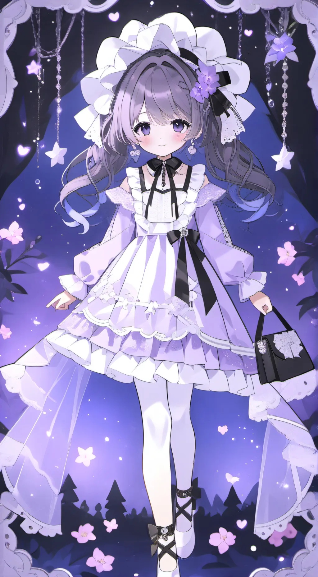 ai character: a hole in one background