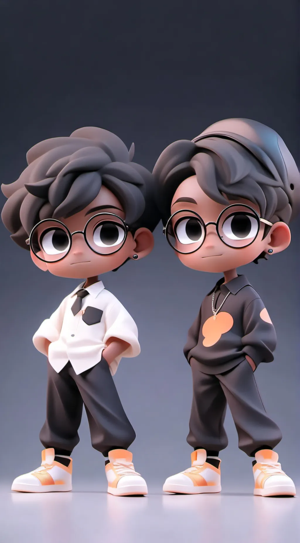 ai character: Dail and jojo  background