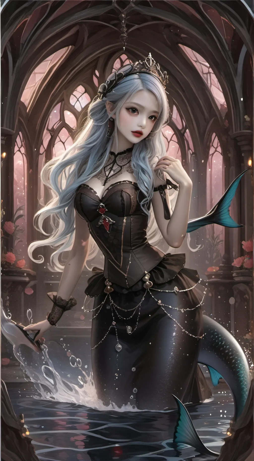 ai character: skz marmaid 👁👄👁 background