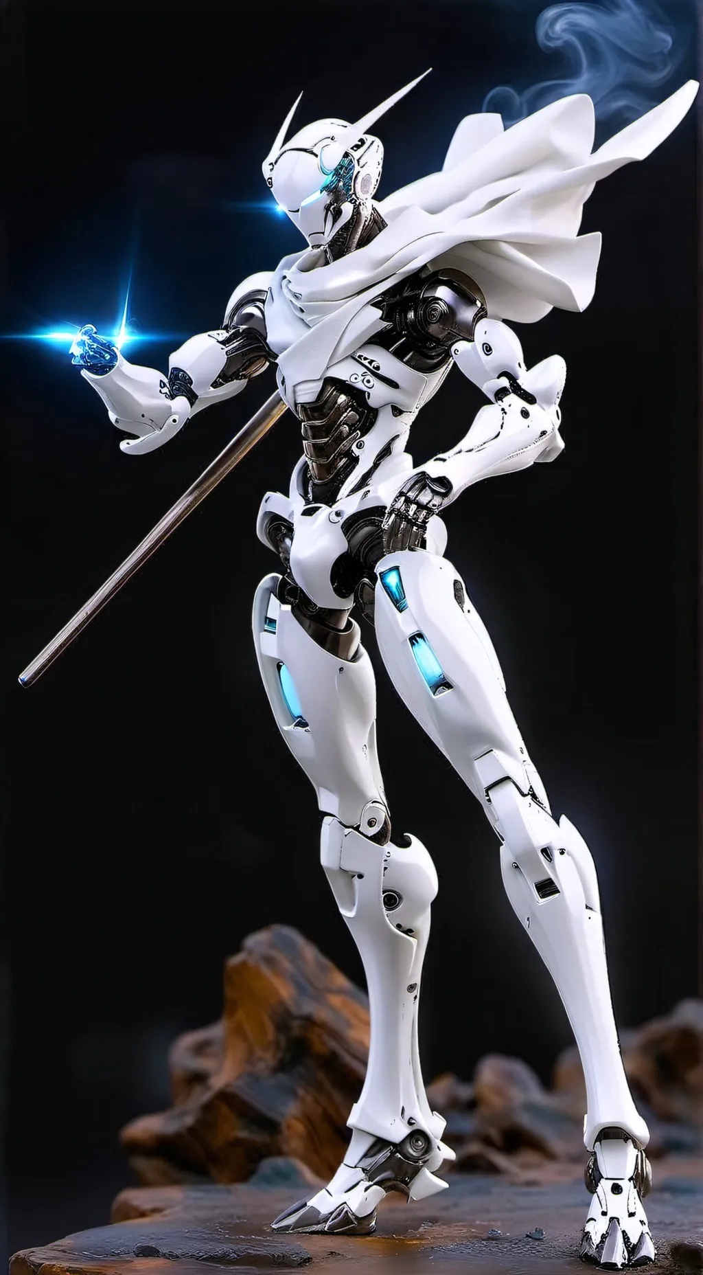 ai character:   робот ин background