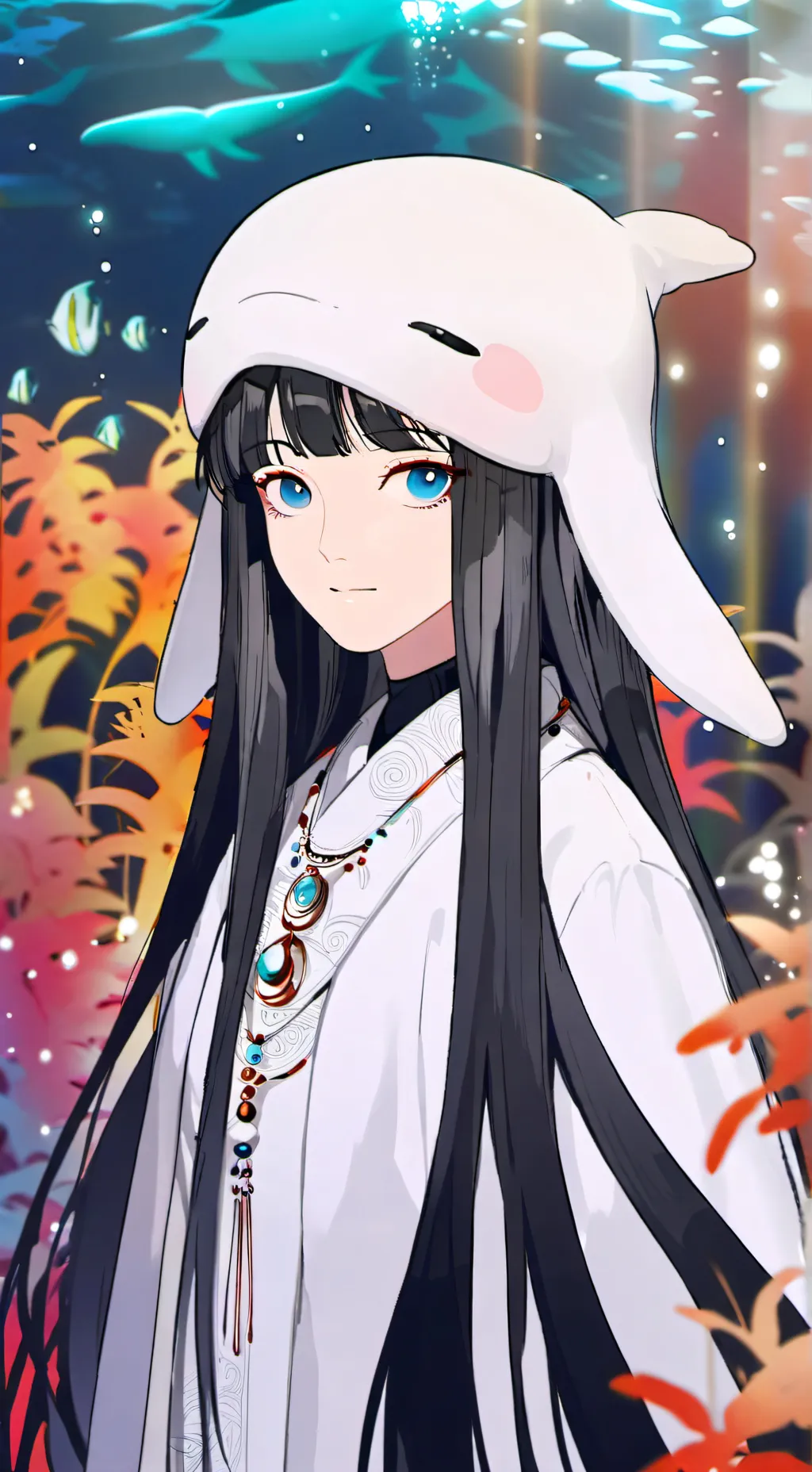 ai character: Echo the Beluga Spirit background