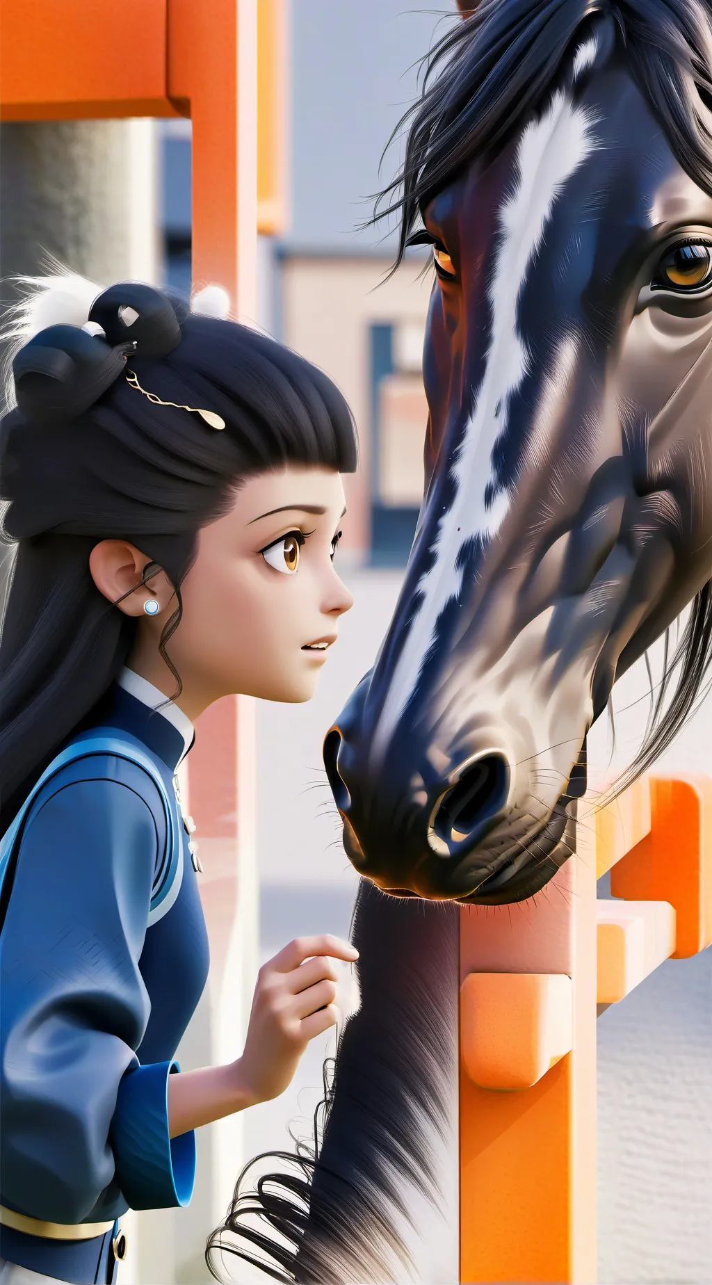 ai character: Horse lover background
