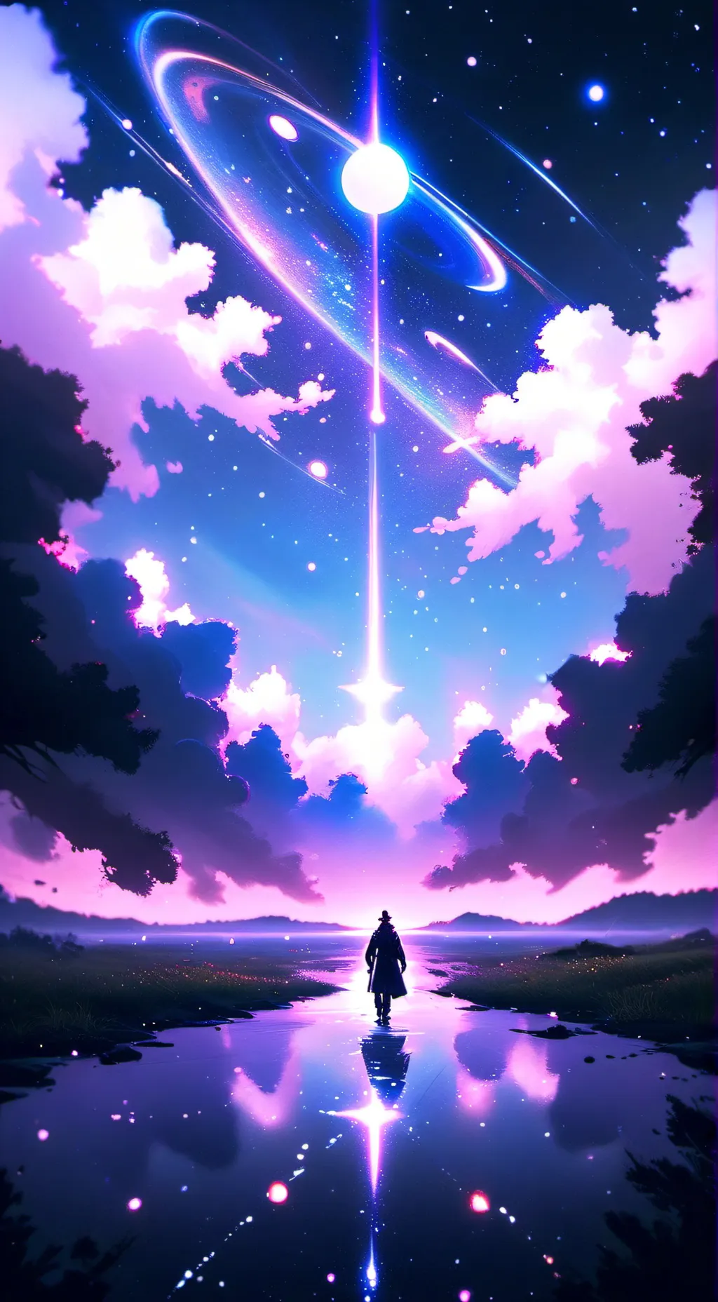 ai character: Галактика background