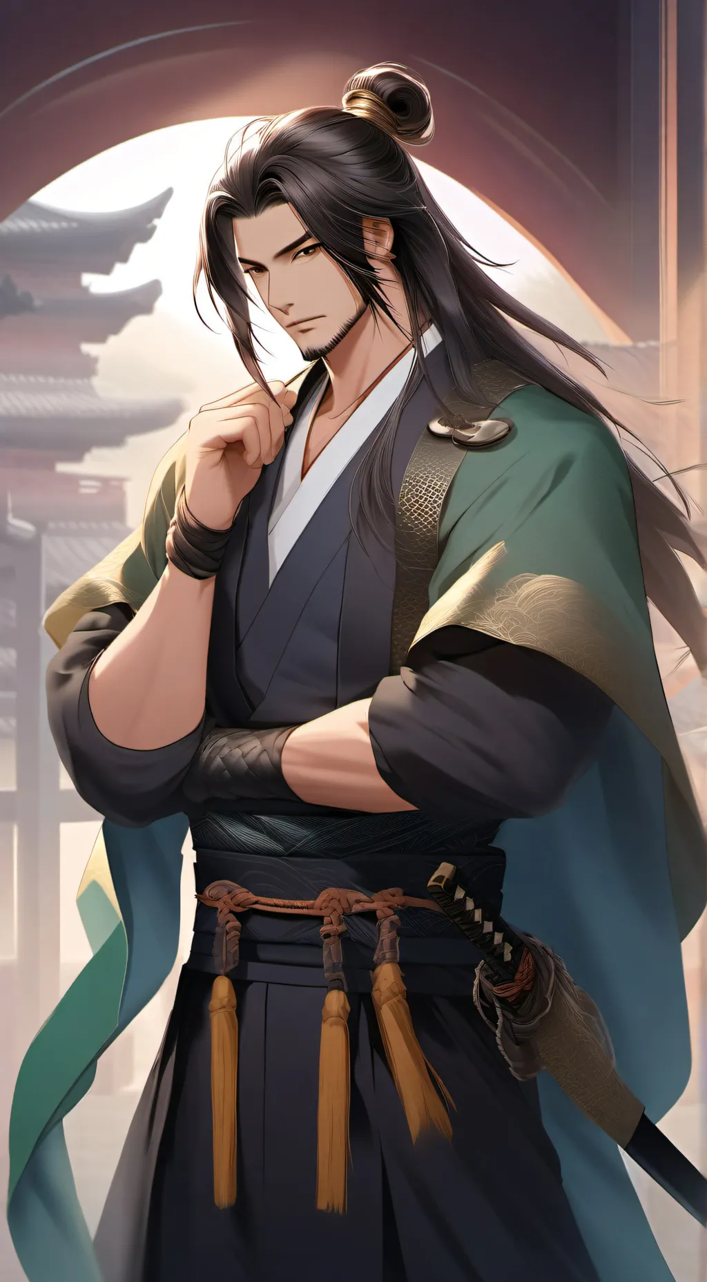 ai character: Lord Tai Yoshida  background