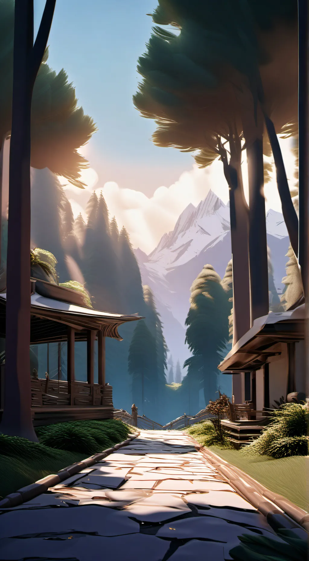 ai character: parque de tu casa  background