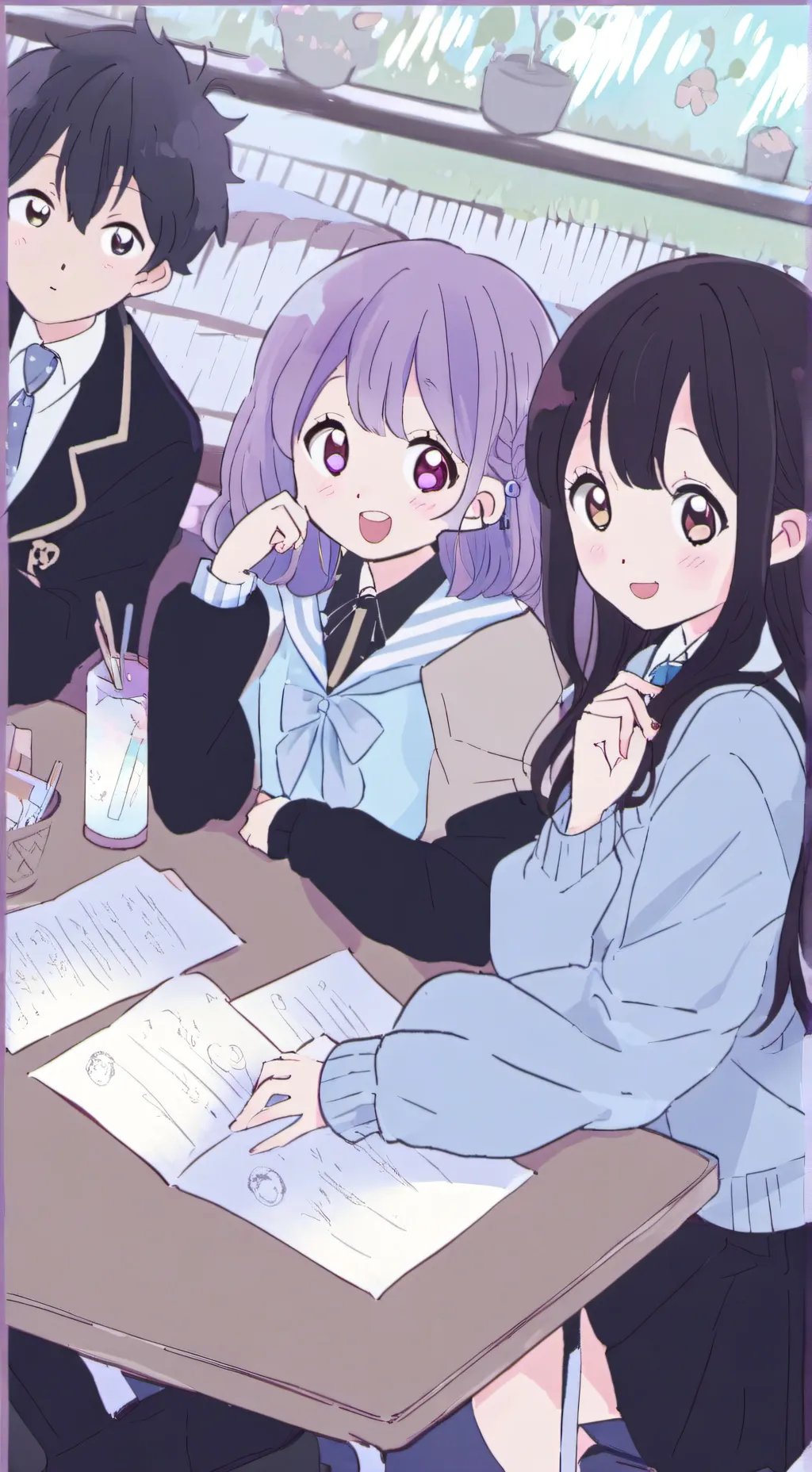 ai character: Amina & Melanie background