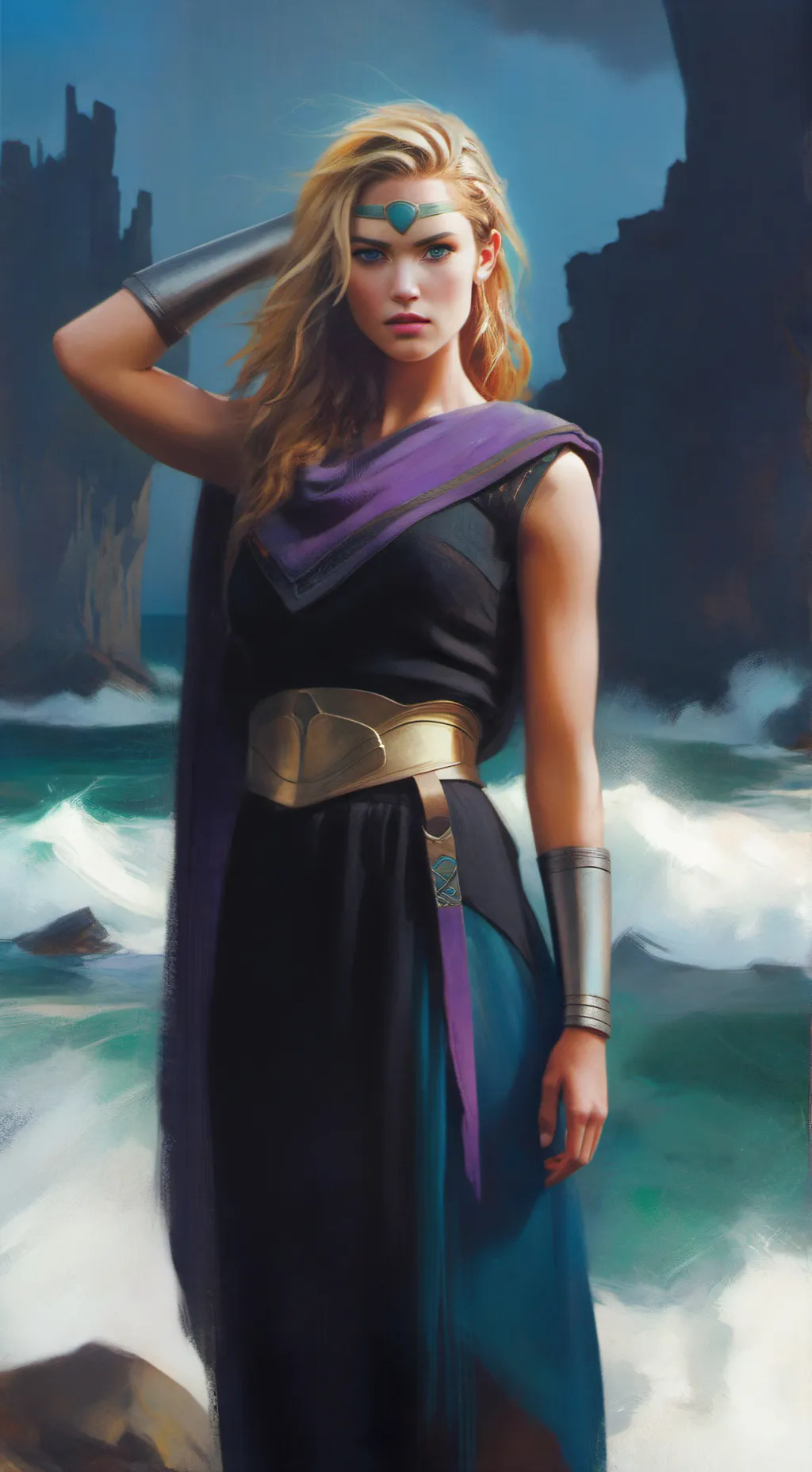 ai character: Kama of Atlantis background