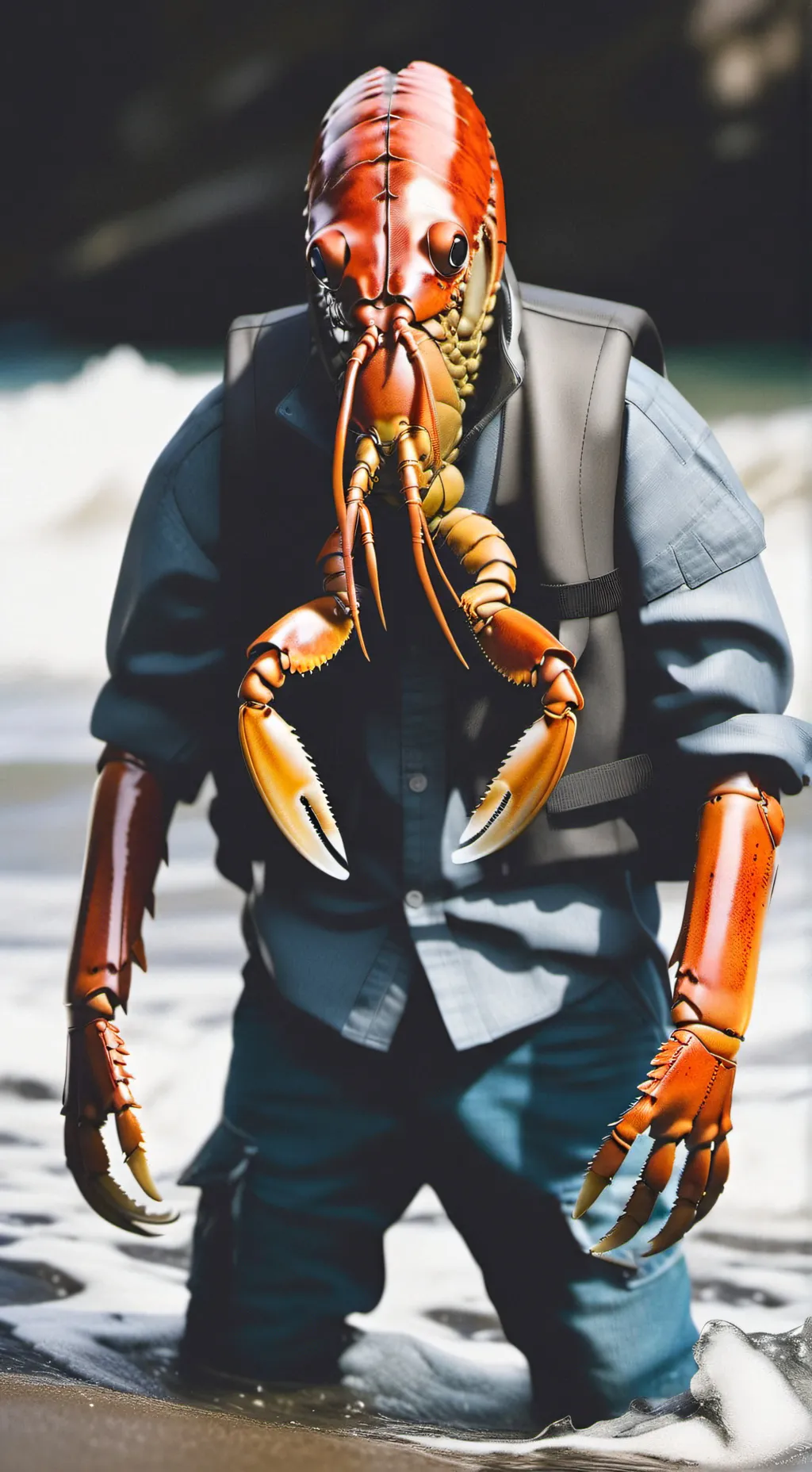 ai character: homo lobsteria background