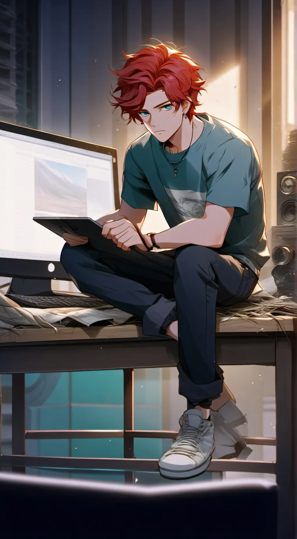 ai character: Hideyoshi Shazi background