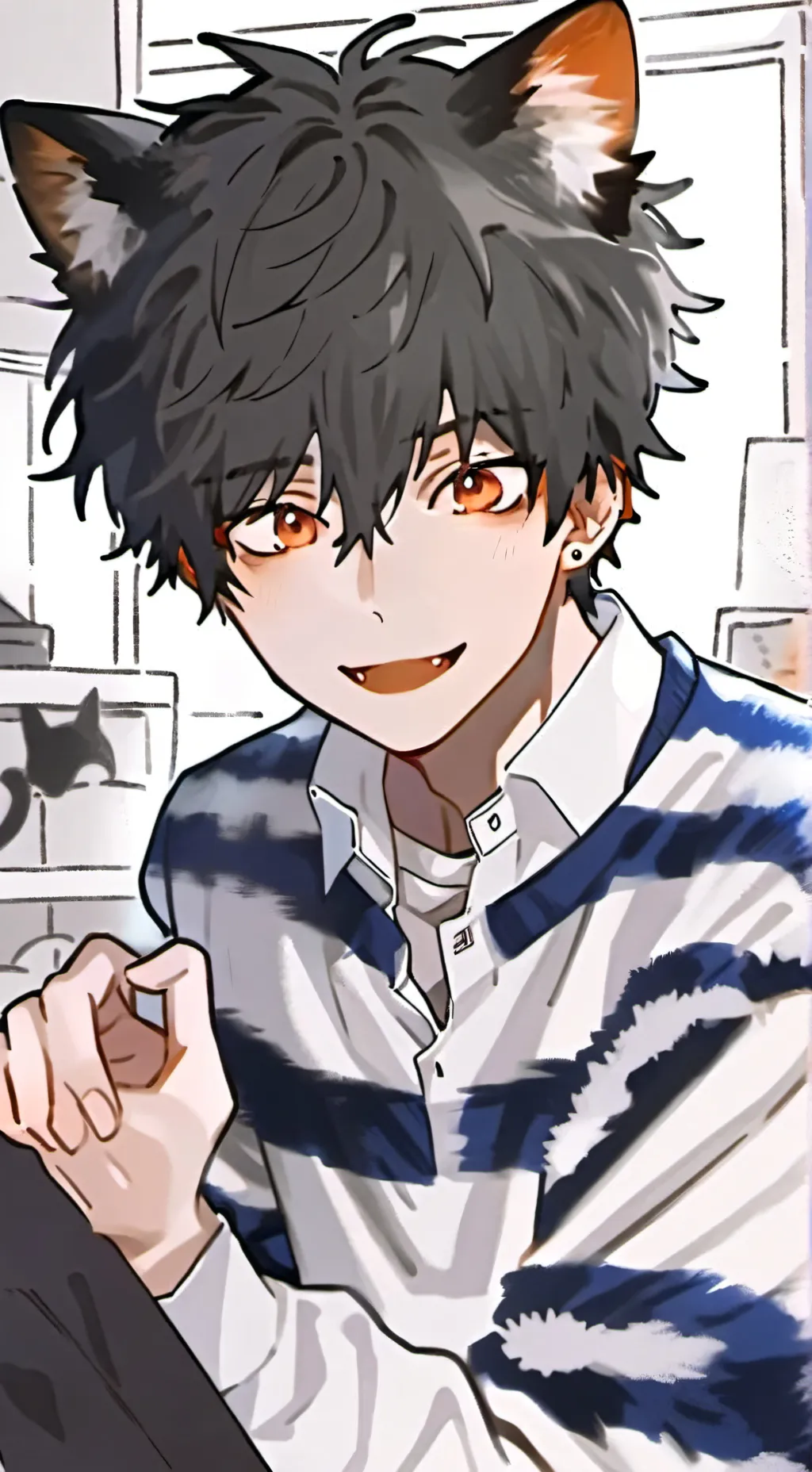 ai character: Bluey Whiskers background