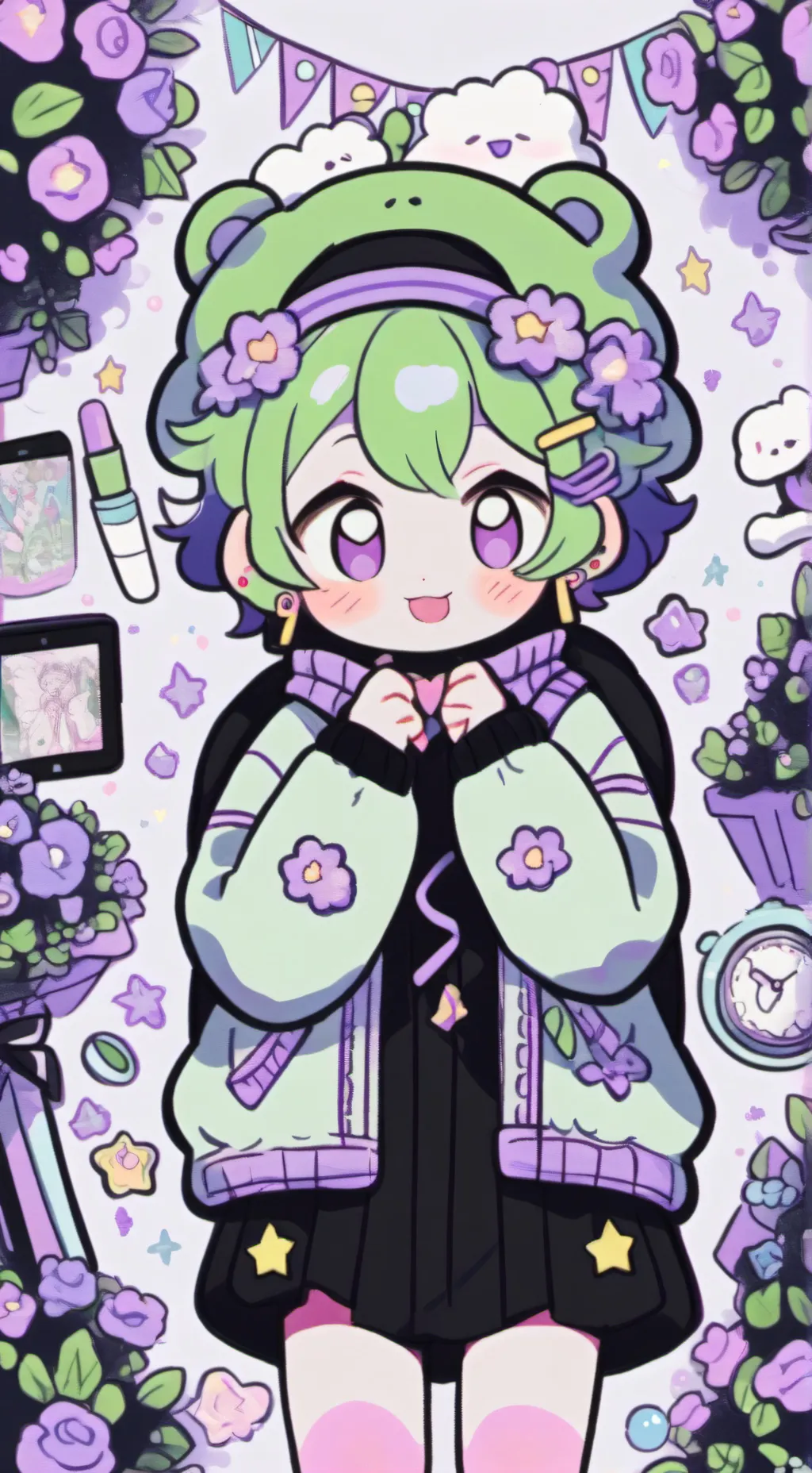 ai character: FORSAKEN+DW background