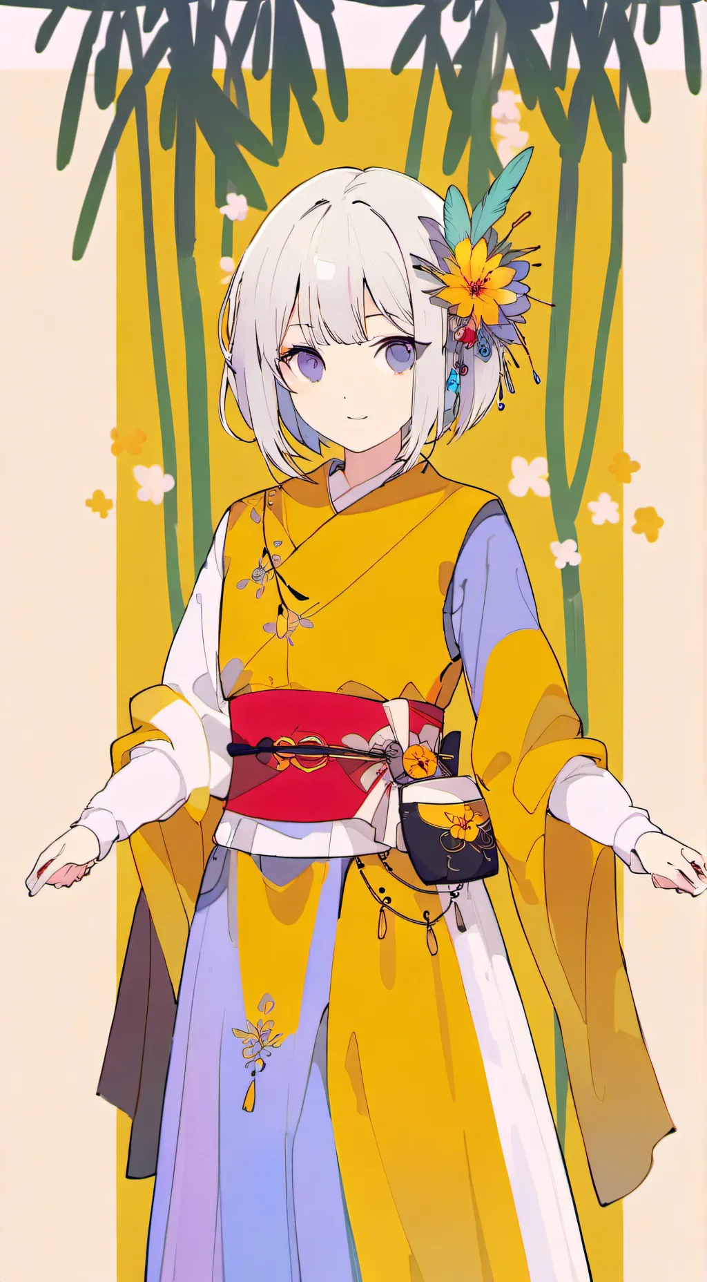 ai character: Colette emocionada background