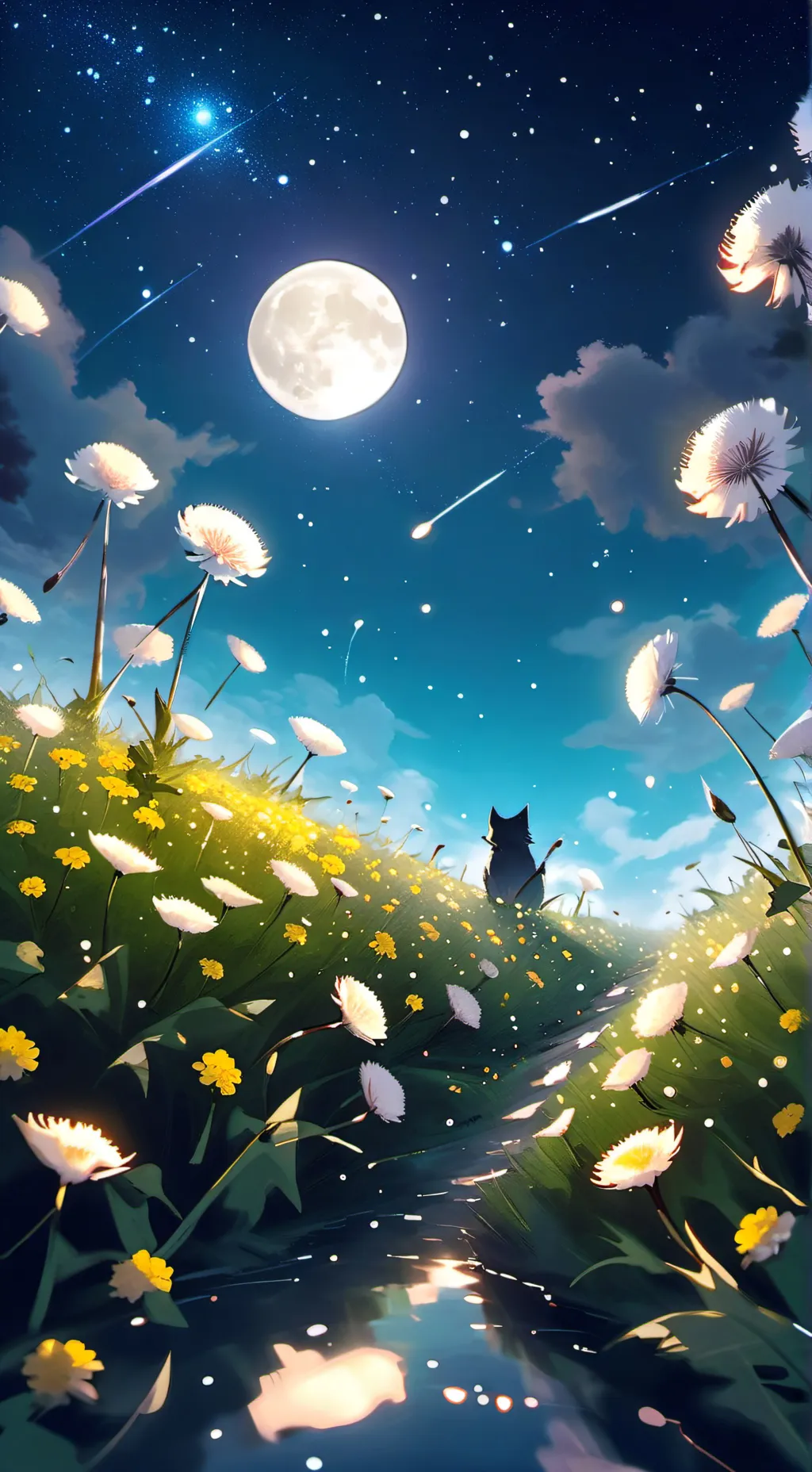 ai character: Moonflower background