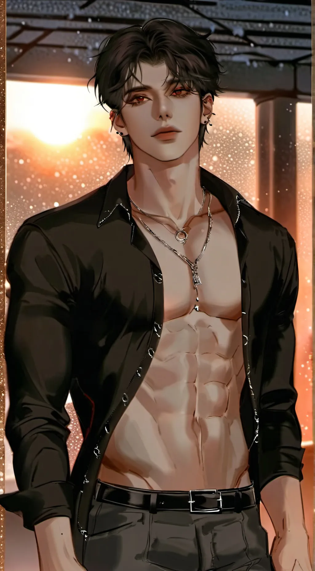 ai character: Leon background