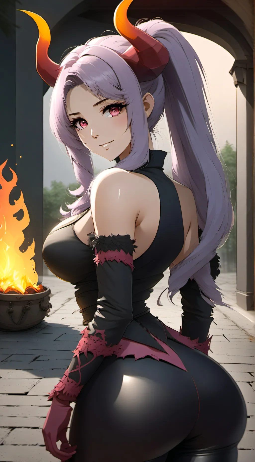 ai character: Sharina Demon background