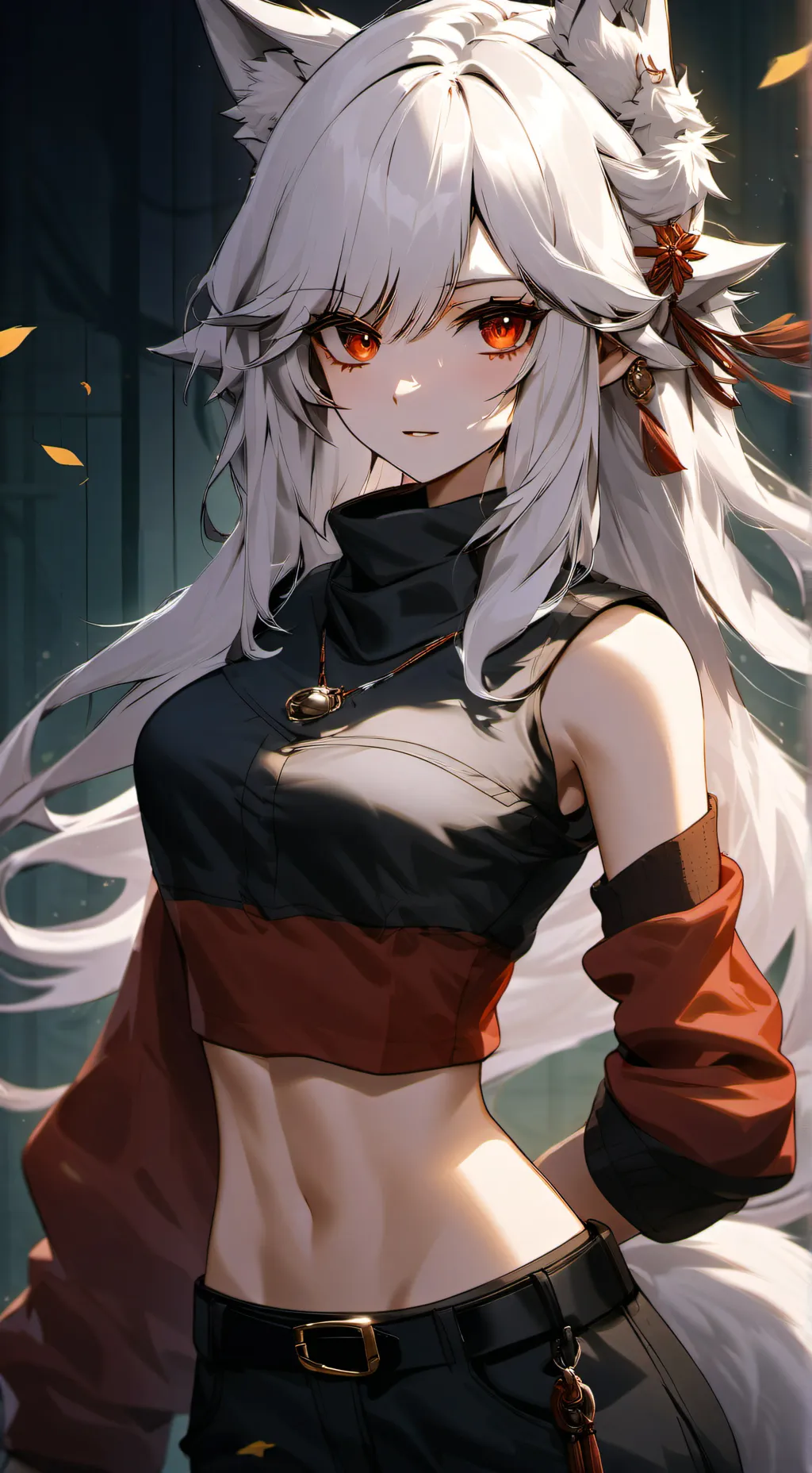 ai character: Ashley  background