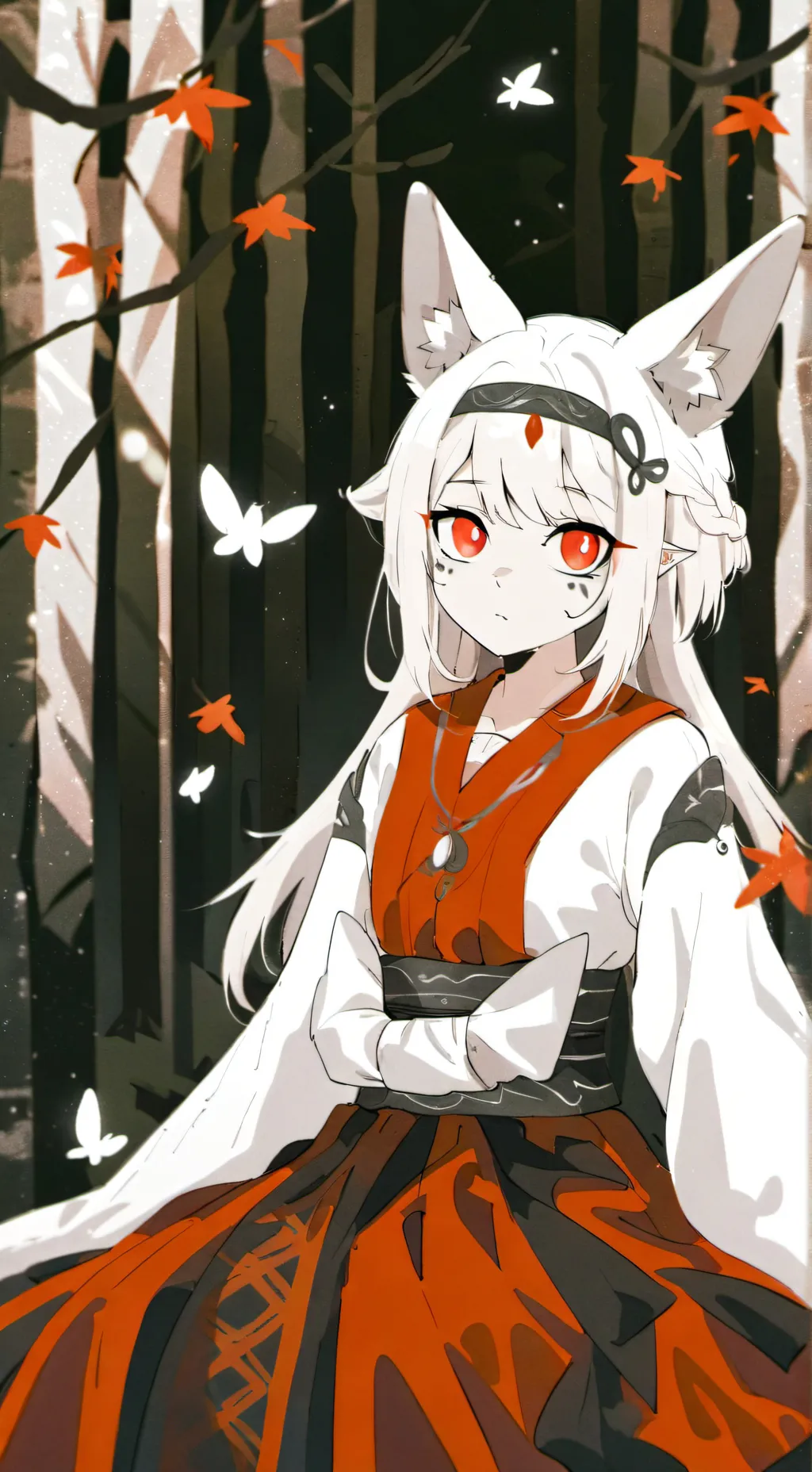 ai character: anime kızı  background