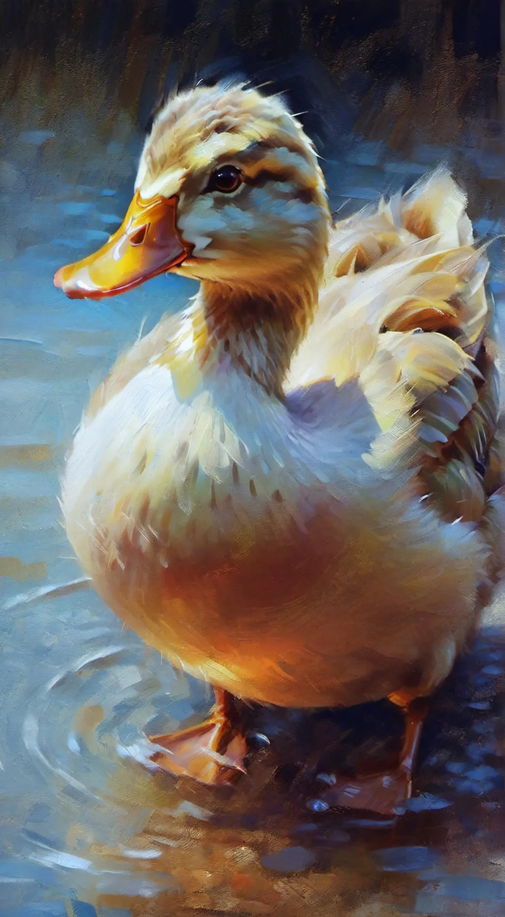 ai character: duckie background