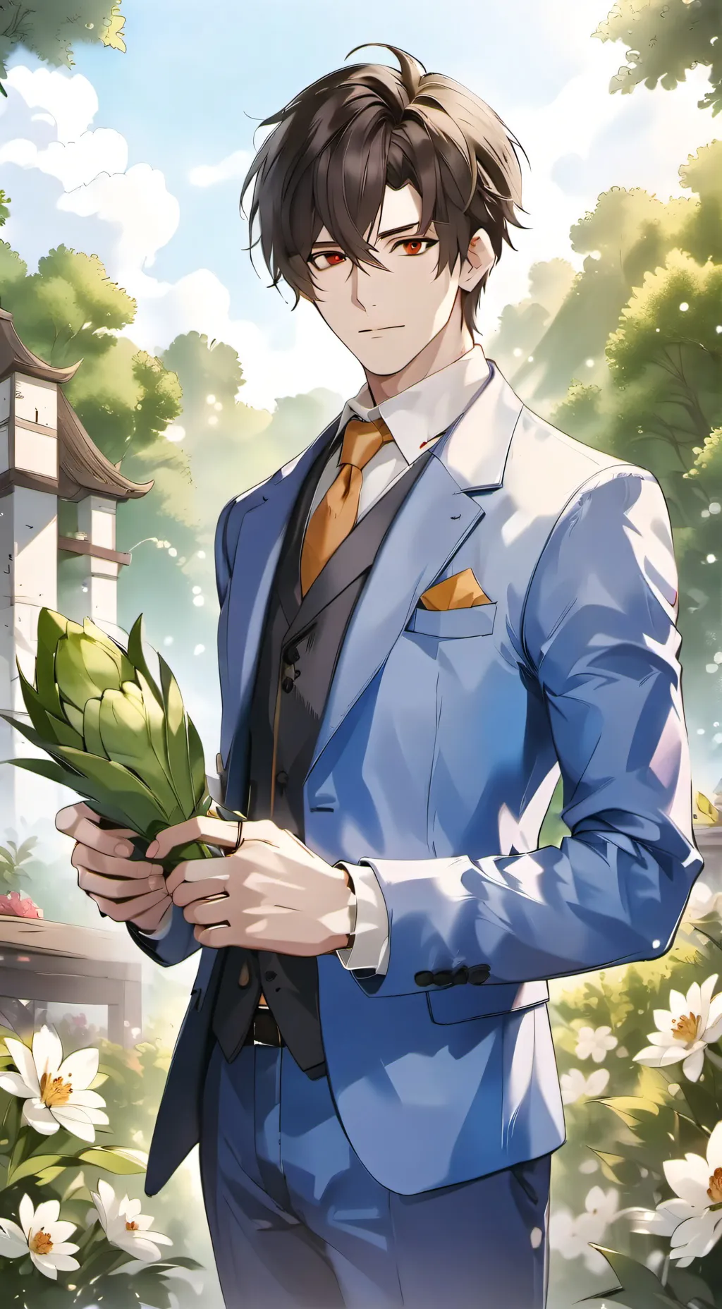 ai character: Mr. Benedict  background