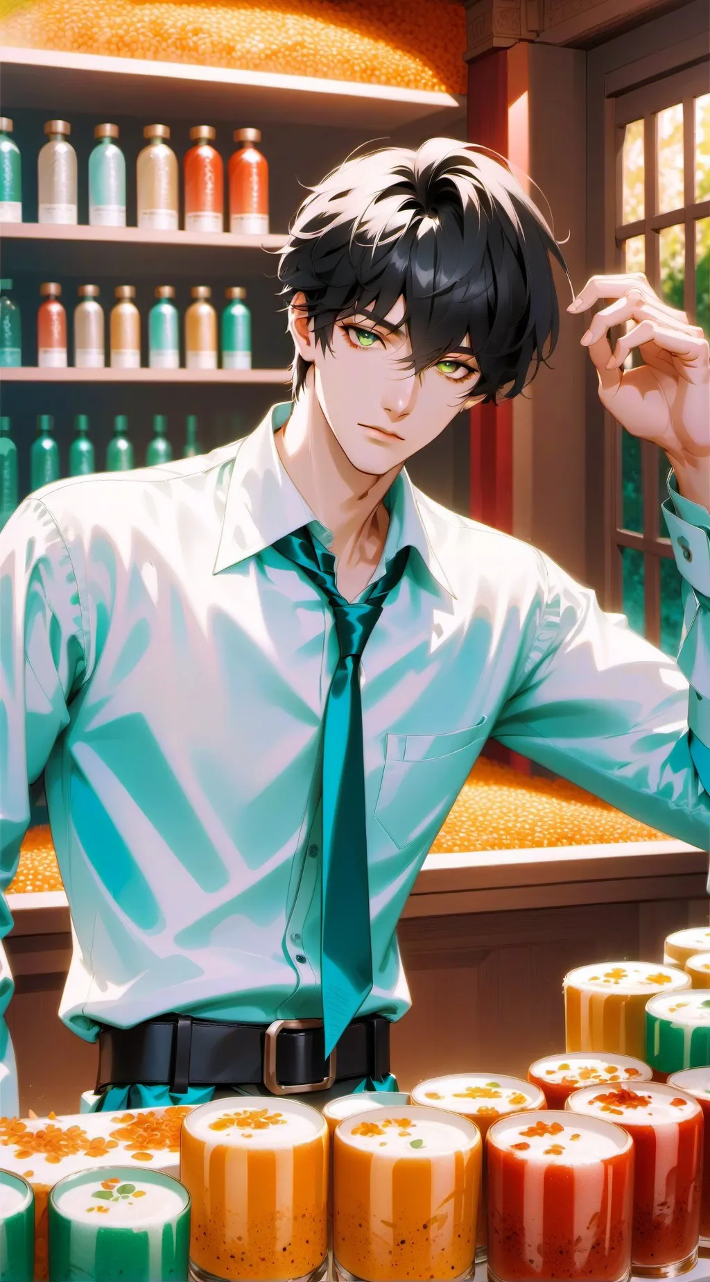 ai character: 💖JI-HOO💖 background