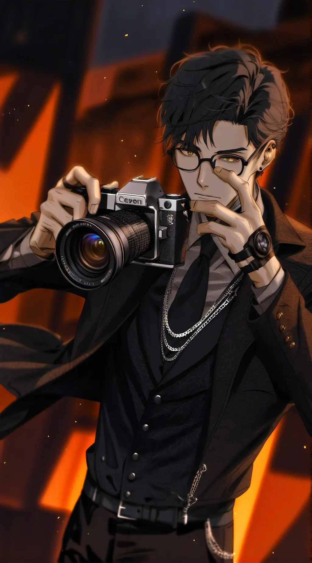 ai character: Scientist tv man background