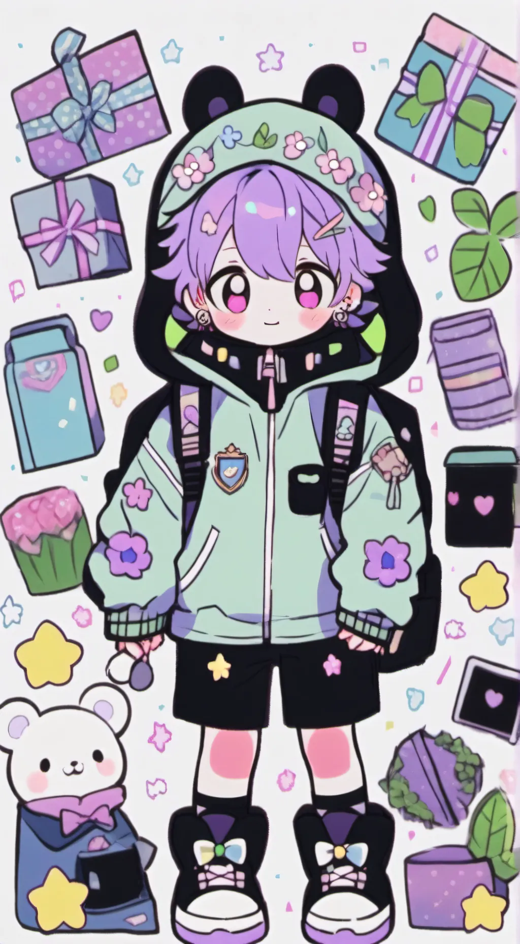 ai character: kids background