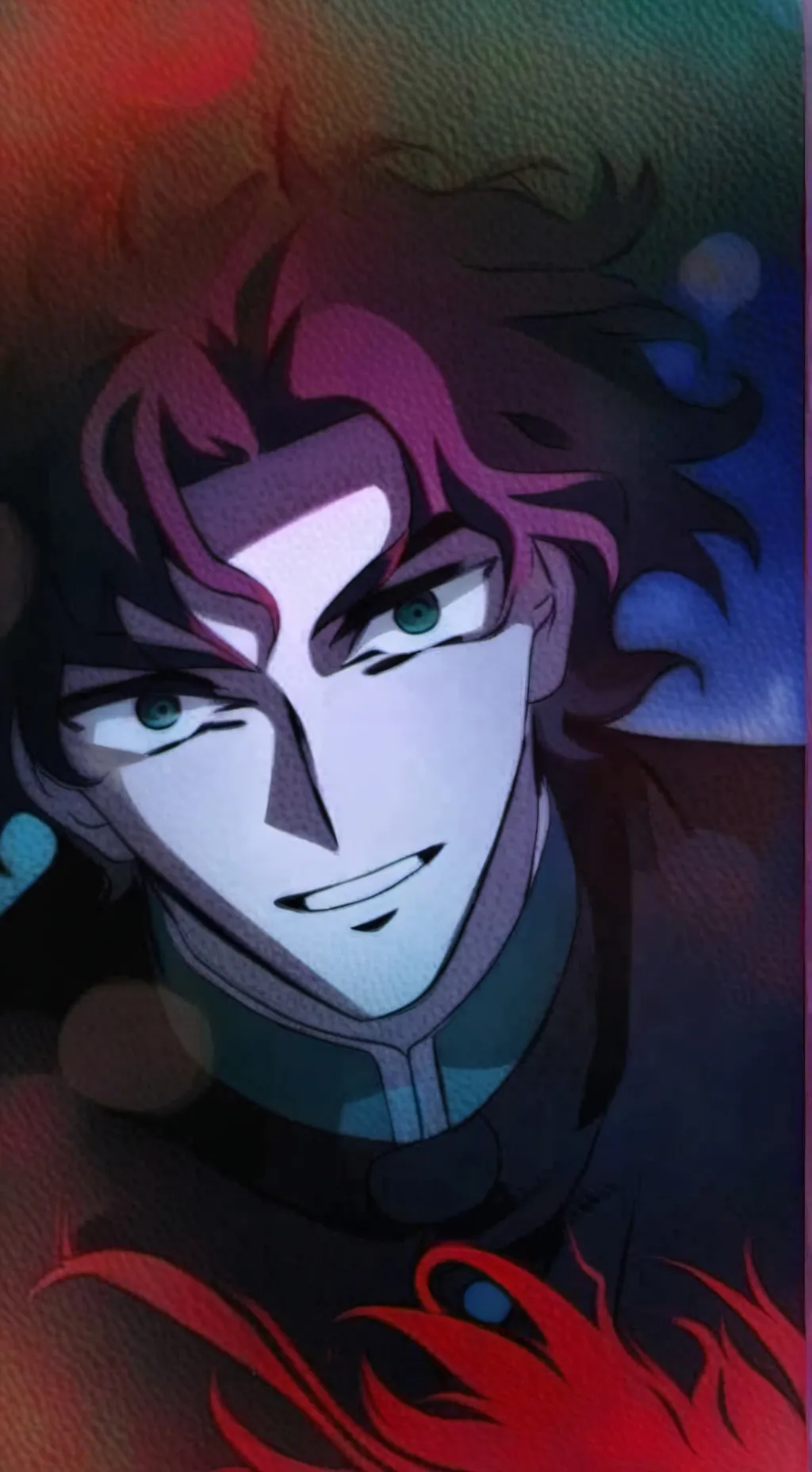 ai character: YoriichiTsugikuni background