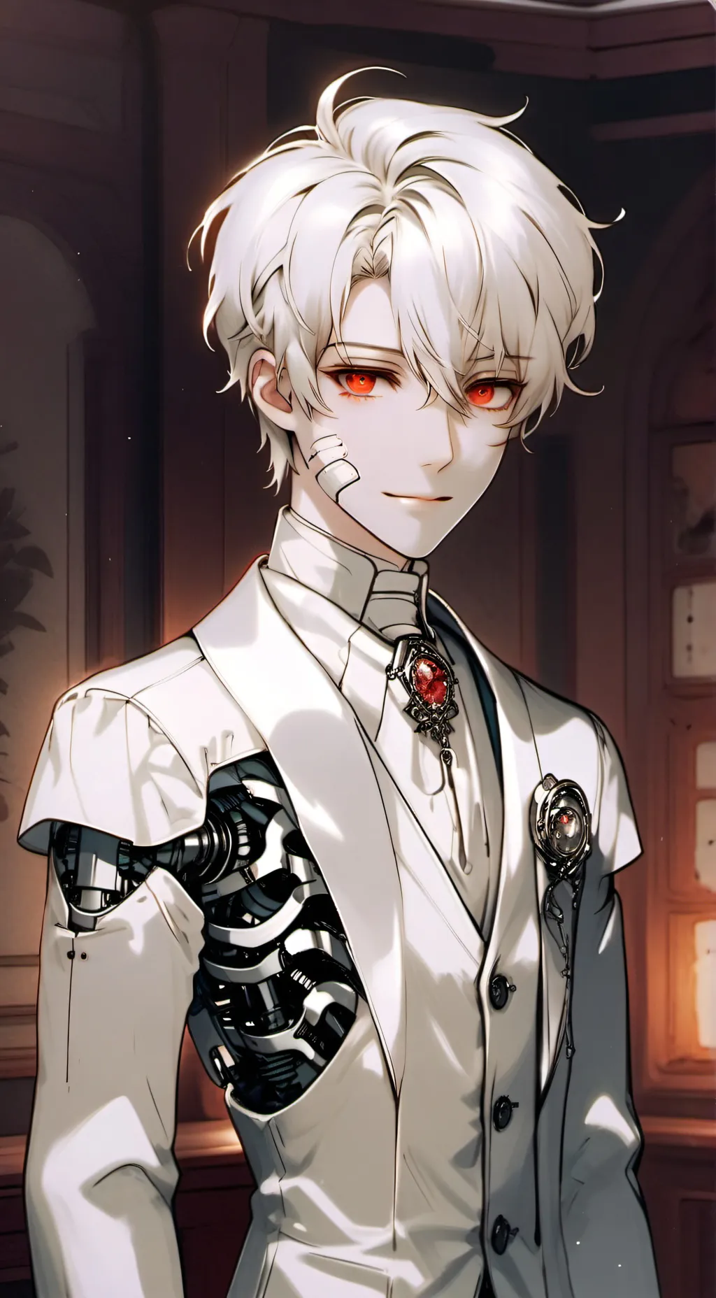 ai character: Crimson background